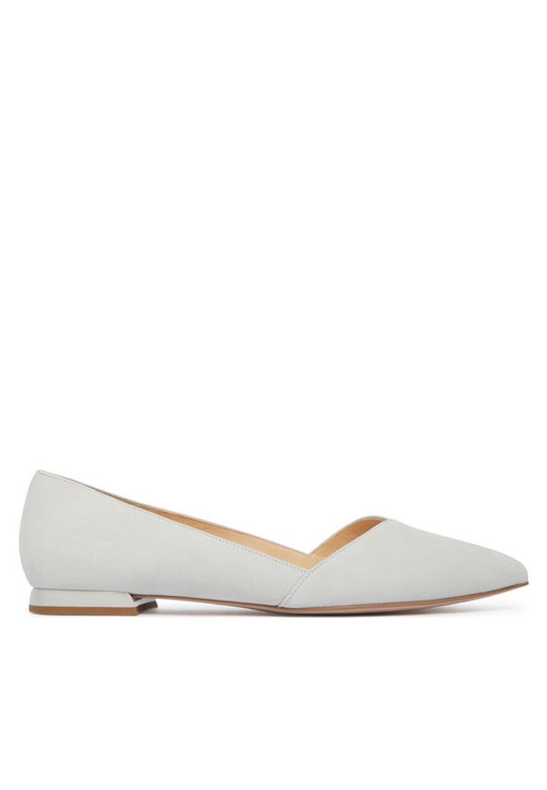 HÖGL Baleriny 0-180002-38000 Szary. Kolor: szary. Materiał: skóra, zamsz