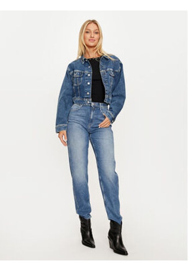 Replay - REPLAY Kurtka jeansowa W7Z1 .000.759 53D Niebieski Relaxed Fit. Kolor: niebieski. Materiał: bawełna