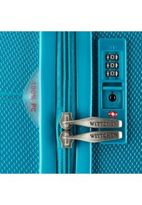 Wittchen - Zestaw walizek z polikarbonu żłobionych. Kolor: turkusowy. Materiał: poliester, guma #7