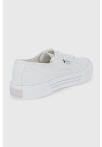 Pepe Jeans tenisówki brady w shine damskie kolor biały. Nosek buta: okrągły. Zapięcie: sznurówki. Kolor: biały. Materiał: guma #2