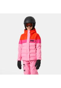 Dziecięca kurtka narciarska Helly Hansen Diamond. Kolor: różowy. Technologia: Primaloft. Sezon: zima. Sport: narciarstwo