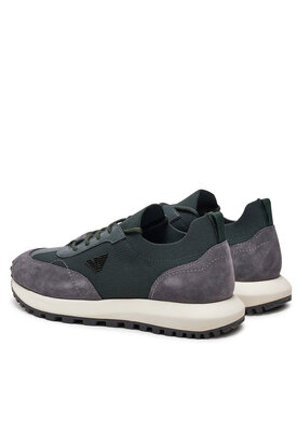 Emporio Armani Sneakersy X4X659 XR105 U213 Zielony. Kolor: zielony. Materiał: materiał