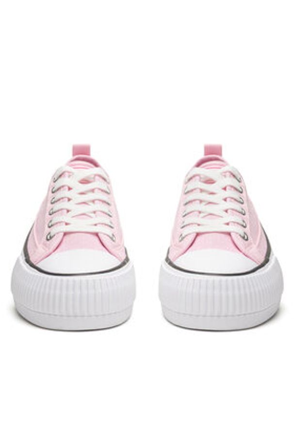 Beverly Hills Polo Club Trampki V12-842 Różowy. Kolor: różowy. Materiał: materiał