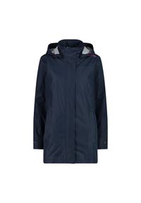 Kurtka przeciwdeszczowa damska z kapturem na napy CMP. Typ kołnierza: kaptur. Kolor: niebieski. Materiał: puch. Sport: turystyka piesza #1