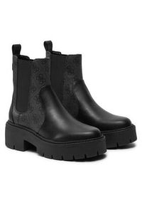Guess Sztyblety Shuze FLTSHU ELE10 Czarny. Kolor: czarny. Materiał: skóra