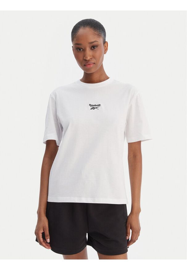 Reebok T-Shirt Suzie RK25505CCW Biały Relaxed Fit. Kolor: biały. Materiał: bawełna
