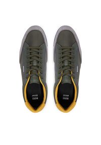 BOSS Sneakersy Nitan 50568486 Zielony. Kolor: zielony. Materiał: materiał #2