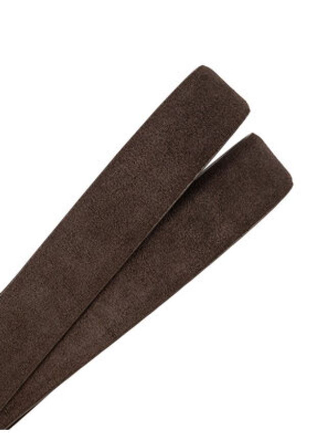 Gino Rossi Pasek Damski BLYL24006-1 Brązowy. Kolor: brązowy. Materiał: zamsz, skóra