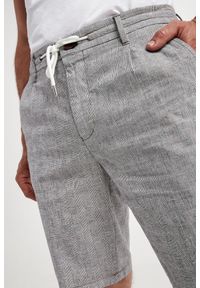 JOOP! Jeans - Bermudy JOOP! JEANS. Materiał: len, materiał, bawełna. Wzór: aplikacja #3