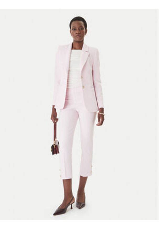 Rinascimento Spodnie materiałowe CFC0128641003 Różowy Slim Fit. Kolor: różowy. Materiał: syntetyk