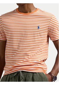 Polo Ralph Lauren T-Shirt 710956828002 Pomarańczowy Custom Slim Fit. Typ kołnierza: polo. Kolor: pomarańczowy. Materiał: bawełna #2