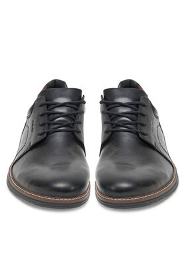 Rieker Półbuty 14419-00 Czarny. Kolor: czarny. Materiał: skóra