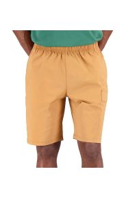 Spodenki New Balance MS31550TOB - pomarańczowe. Kolor: pomarańczowy. Materiał: bawełna, nylon #1