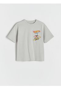 Reserved - T-shirt Hot Wheels - jasnoszary. Kolor: szary. Materiał: bawełna, dzianina #1