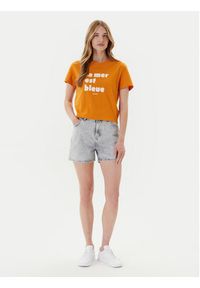 Mustang Szorty jeansowe Charlotte 1016558 Szary Mom Fit. Kolor: szary. Materiał: bawełna #4