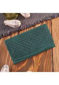 PAOLO PERUZZI - Portfel skórzany vintage zielony Paolo Peruzzi T-109-HGR. Kolor: zielony. Materiał: skóra. Wzór: geometria #1