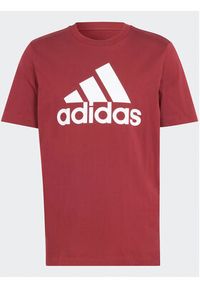 Adidas - adidas T-Shirt Essentials IS1301 Bordowy Regular Fit. Kolor: czerwony. Materiał: bawełna #2