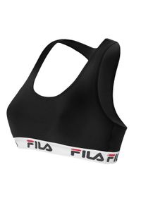 Fila - Woman Bra. Kolor: czarny. Materiał: bawełna. Sport: bieganie #1