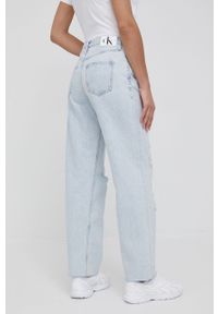 Calvin Klein Jeans jeansy J20J218632.PPYY damskie high waist. Stan: podwyższony. Kolor: niebieski #5
