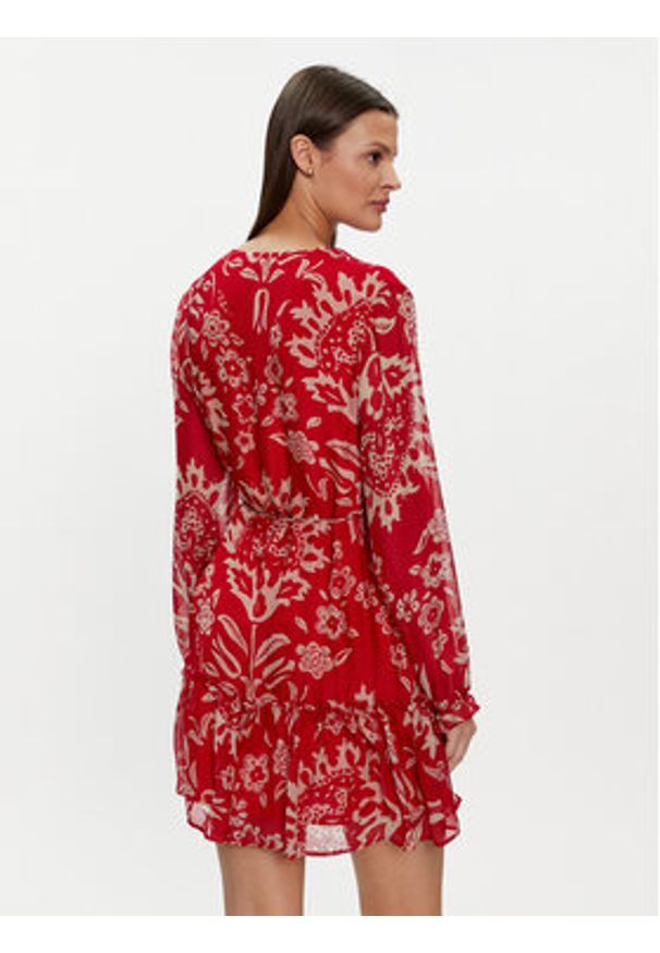 Liu Jo Sukienka codzienna MA4261 T2559 Czerwony Regular Fit. Okazja: na co dzień. Kolor: czerwony. Materiał: wiskoza. Typ sukienki: proste. Styl: casual