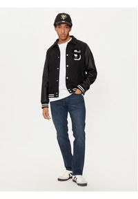 Jack & Jones - Jack&Jones Kurtka bomber Carter 12260455 Czarny Regular Fit. Kolor: czarny. Materiał: syntetyk