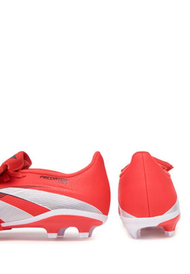 Adidas - adidas Buty do piłki nożnej Predator League Fold-Over Tongue Firm Ground ID3830 Czerwony. Kolor: czerwony. Materiał: skóra