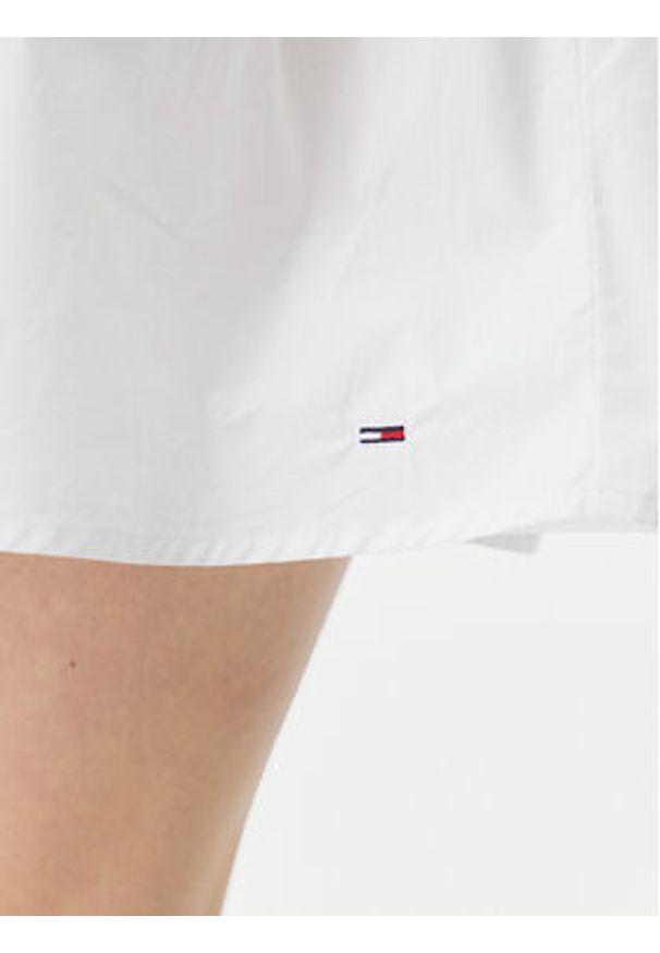 Tommy Jeans Sukienka letnia DW0DW20341 Écru Regular Fit. Materiał: bawełna. Sezon: lato
