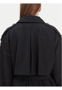 TOMMY HILFIGER - Tommy Hilfiger Trencz WW0WW45632 Czarny Oversize. Kolor: czarny. Materiał: syntetyk #6