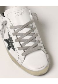 GOLDEN GOOSE - Białe sneakersy Superstar z nadrukami. Kolor: biały. Materiał: guma. Szerokość cholewki: normalna. Wzór: nadruk #8