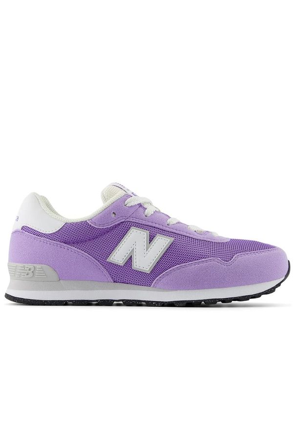 Buty New Balance GC515BL - fioletowe. Okazja: na co dzień. Kolor: fioletowy. Materiał: materiał, syntetyk, guma. Szerokość cholewki: normalna. Sport: turystyka piesza