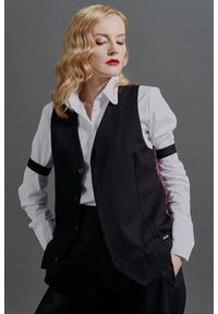 Hultaj Polski - Kamizelka Damska. Materiał: wiskoza, tkanina, żakard, bawełna, elastan. Styl: elegancki