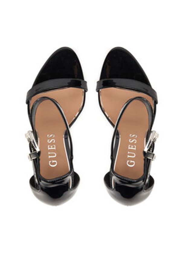 Guess Sandały FLPINS PAF03 Czarny. Kolor: czarny. Materiał: skóra