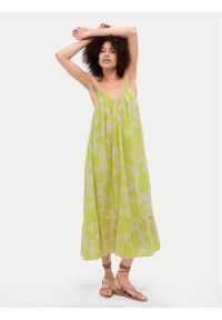 GAP - Gap Sukienka letnia 670217-03 Zielony Loose Fit. Kolor: zielony. Materiał: bawełna. Sezon: lato #1