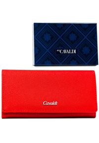 4U CAVALDI - Portfel damski 4U Cavaldi GD24-SFK czerwony. Kolor: czerwony
