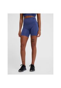 Damskie szorty bezszwowe Hummel TIF. Kolor: niebieski. Sport: fitness, joga i pilates