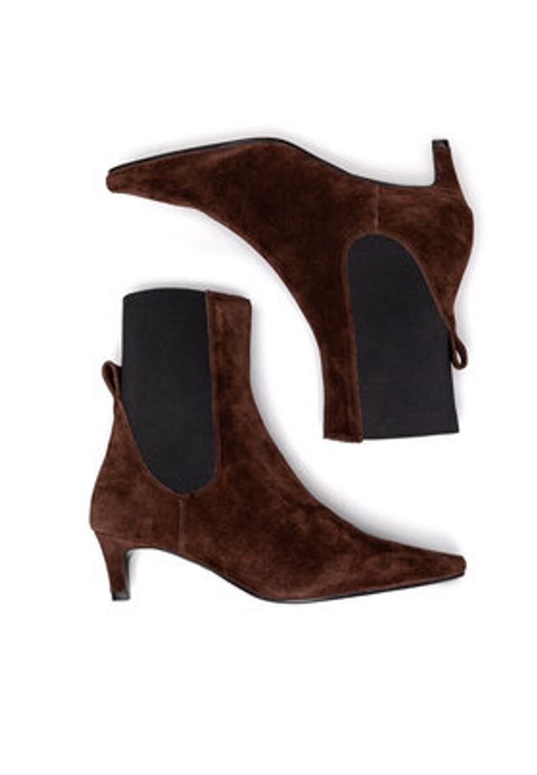 Gino Rossi Botki JOSE-116096 Brązowy. Kolor: brązowy. Materiał: zamsz, skóra