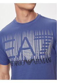 EA7 Emporio Armani T-Shirt 3DPT44 PJ02Z 1557 Niebieski Regular Fit. Kolor: niebieski. Materiał: bawełna #4