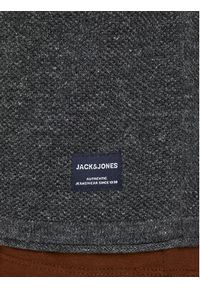 Jack & Jones - Jack&Jones Kardigan Hill 12190154 Szary Regular Fit. Kolor: szary. Materiał: bawełna