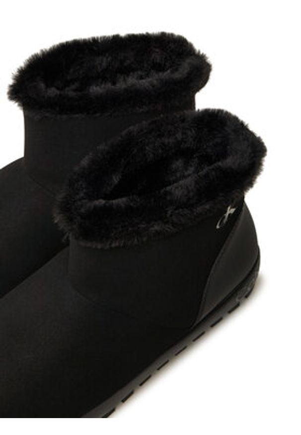 Calvin Klein Jeans Kapcie Home Anke Slipper YW0YW01592 Czarny. Kolor: czarny. Materiał: materiał