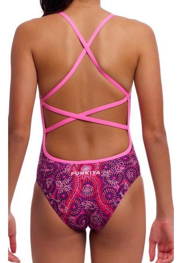 FUNKITA - Strój do pływania dziewczęcy Funkita Walk Together - Strapped In. Kolor: różowy