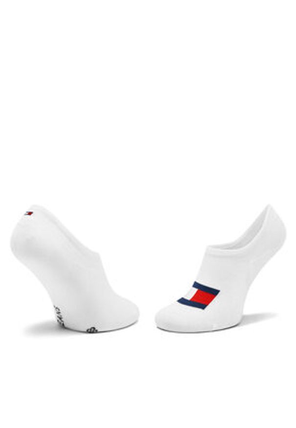 TOMMY HILFIGER - Tommy Hilfiger Skarpety stopki unisex 701228224 Biały. Kolor: biały. Materiał: bawełna
