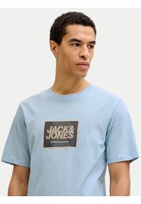 Jack & Jones T-Shirt Jjrain Tee Ss Crew Neck 12288097 Błękitny Regular Fit. Kolor: niebieski. Materiał: bawełna #2