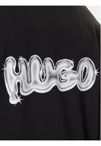 Hugo - HUGO Bluza Nyrocrew 50549778 Czarny Loose Fit. Kolor: czarny. Materiał: bawełna #5