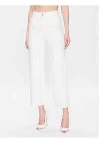 Elisabetta Franchi Jeansy PJ-89S-31E2-V250 Biały Flare Fit. Kolor: biały