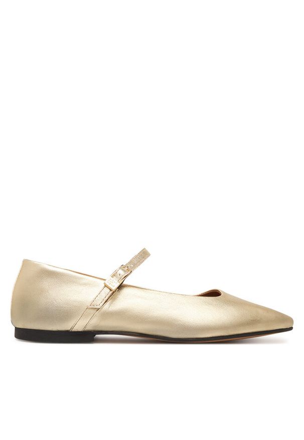 TOMMY HILFIGER - Baleriny Tommy Hilfiger. Kolor: złoty