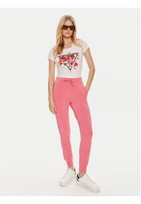 Guess T-Shirt W4YI71 J1314 Różowy Regular Fit. Kolor: różowy. Materiał: bawełna