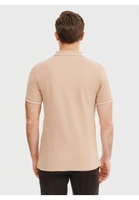 Pako Lorente - PAKO LORENTE – T-shirt polo w kolorze brązowym. Okazja: na co dzień. Typ kołnierza: polo. Kolor: brązowy, beżowy, różowy. Materiał: bawełna. Styl: casual #6