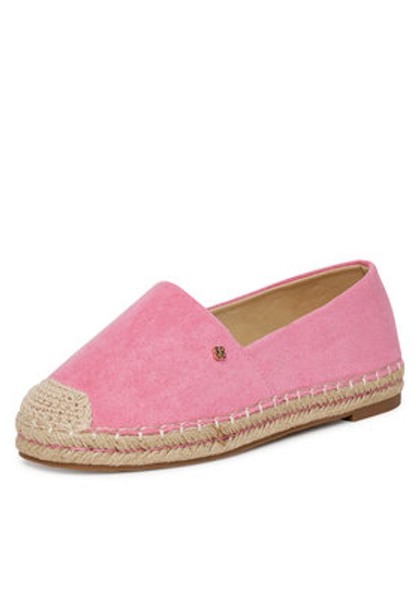 DeeZee Espadryle Q124-1 Różowy. Kolor: różowy. Materiał: materiał