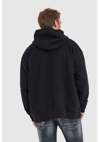DSQUARED2 Czarna bluza męska bromance slouch hoodie. Kolor: czarny