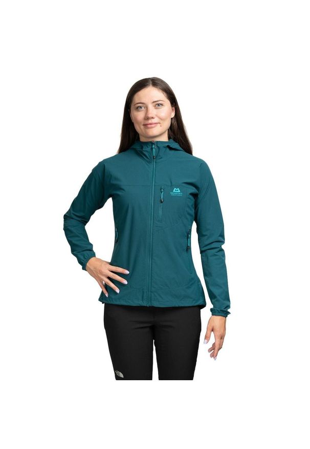 MOUNTAIN EQUIPMENT - Kurtka softshell damska Echo Hooded Women. Kolor: zielony. Materiał: softshell